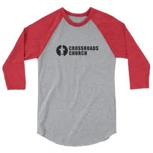 Crossroads Church 3/4 Sleeve Raglan Shirt